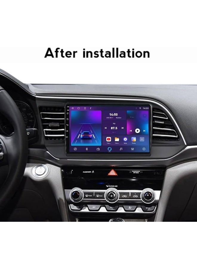 Vierex Fit Hyundai Elantra Car Stereo Elantra Android Screen 2019-2021 With Apple Carplay Android Auto Wireless WiFi DSP FM&AM BT AHD Camera Included Fast Interface QLED (8+128GB 8CORE Carplay) - Image 2