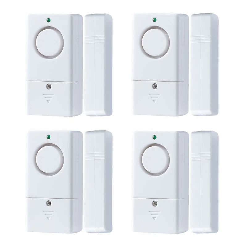Door Alarm Sensor Alarm for Doors When Opening 120DB Window Door Alarm Door Alarms for Kids Safety 4 Pack Pool Alarms for Doors Entry Sensor Burglar Alert for Home Security Kids