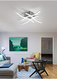 Comely LED Ceiling Light 4 Built-in LED Boards Dimmable Modern Metal Ceiling Light with Remote Control for Living Room Bedroom  - Image 3