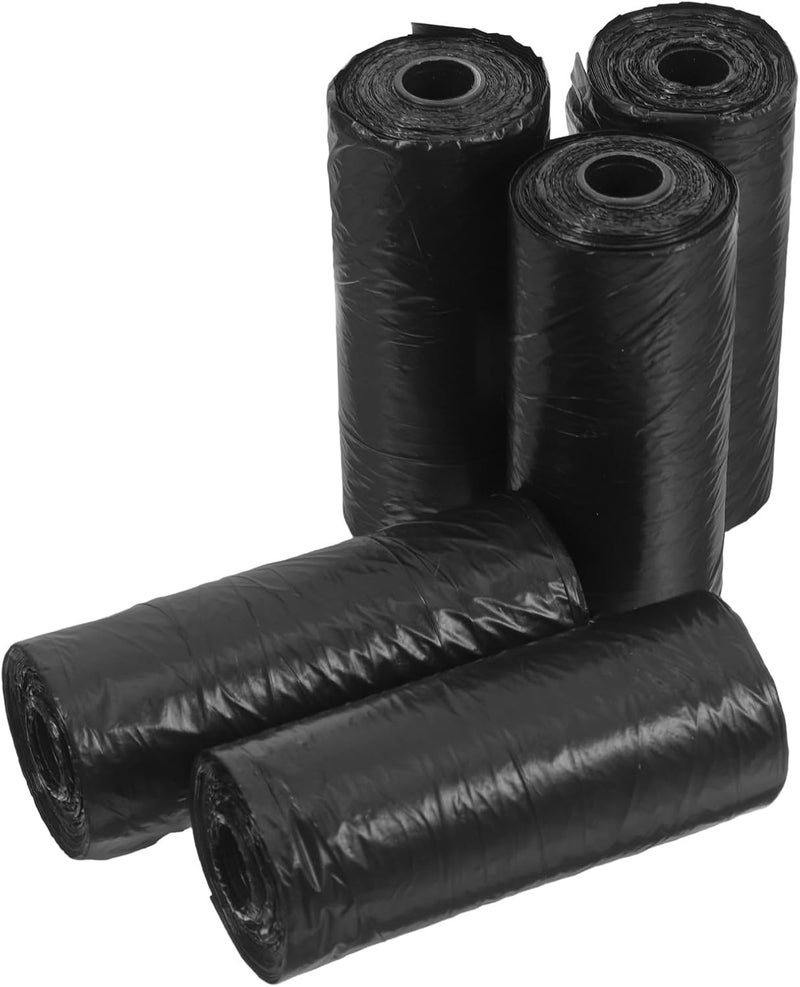 100pcs Small Trash Bags for Bathroom and Pet Waste Mini Garbage Bag Liners Black Portable for Outdoor and Home Use - Image 1
