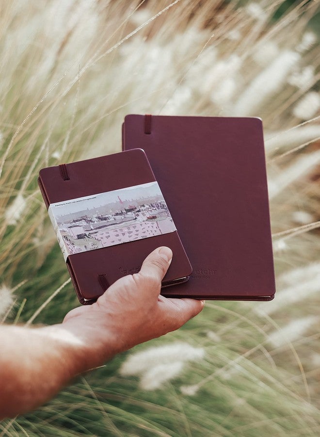 Etchr Watercolor Sketchbook Accordion 4x6in - 100% Cotton Watercolor Paper Journal - Hot Press Watercolor Paper - Use for Watercolor Gouache Mixed Media or to Sketch - Sketchbook for Watercolor - Image 5