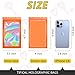 TIFICAL 100 PCS Mylar Holographic Bags Smell Proof Bags Clear Resealable Bags Valentines Day Decorations Gift Baggies for Bracelet Lipgloss Eyelash Jewelry Packaging Orange 4x6 Inch - Image 4