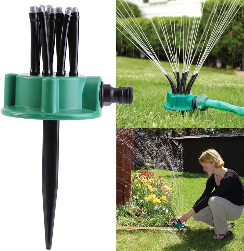 klarako Garden Sprinkler, 2Pcs Noodlehead Lawn Sprinkler Adjustable Water Spraying Irrigation System for Garden Patio Lawn Yard Grass - Image 1