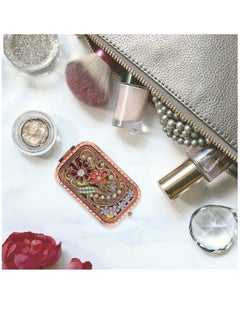 Generic Folding Vanity Mirror, Travel Handheld Mirror Decorative Mirror Dual Sided Pocket Mirror Compact Makeup Mirror Purse Small Mirror Lightweight Mirror Metal Old Fashioned Dress  - Image 4