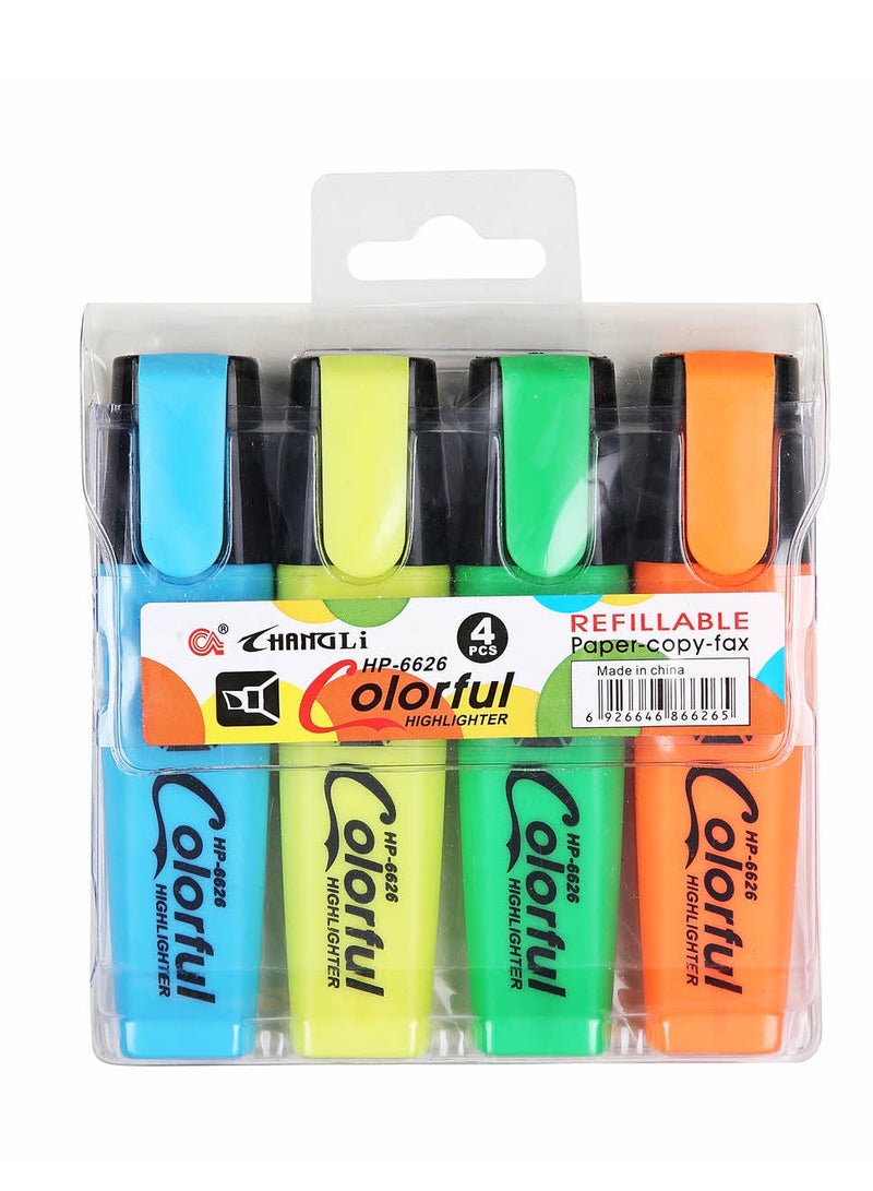 شينجلي-اقلام هايلايتر 4 لون