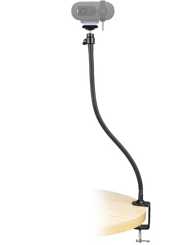 AceTaken Brio 101 Webcam Stand, Magnetic Webcam Clamp Mount Holder Compatible with Logitech Brio 101 100/Brio 301 300/Brio 501 500/Brio 4K/C270/C310 webcams - Image 1