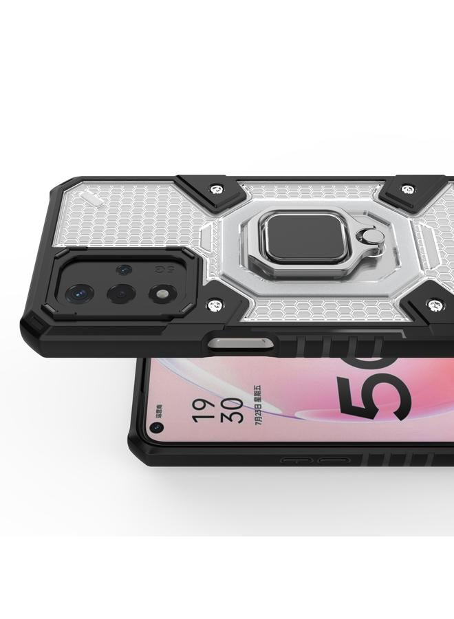 S-TOP Case For OPPO A93s 5G/A93 5G/A74 Space PC+TPU Shockproof Case with Ring Holder - Image 5