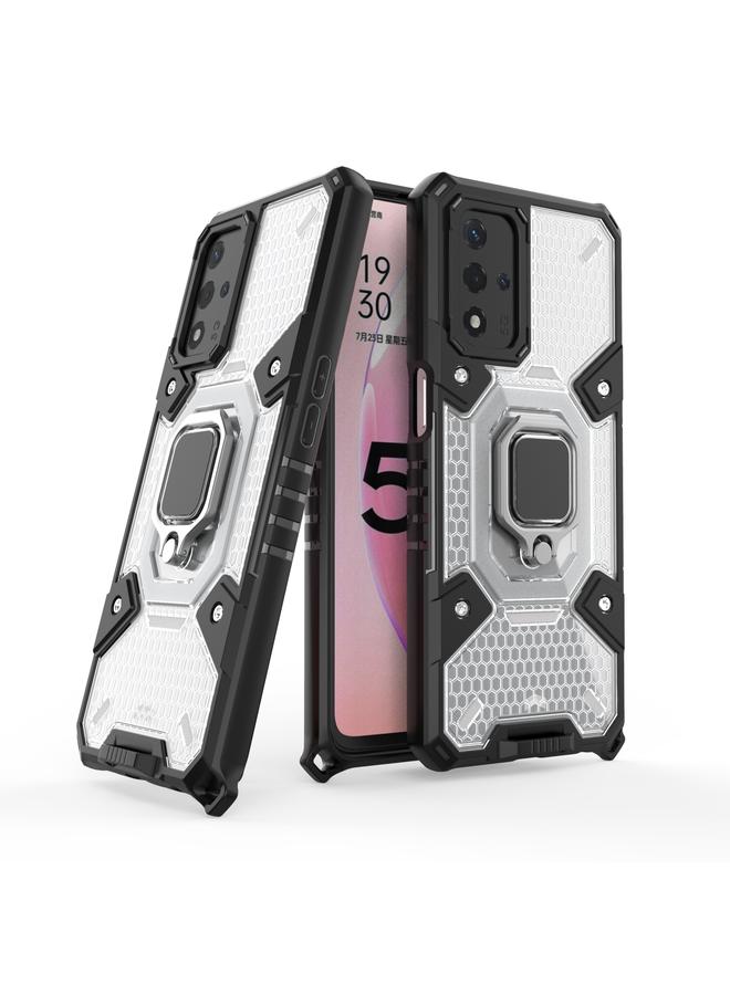 S-TOP Case For OPPO A93s 5G/A93 5G/A74 Space PC+TPU Shockproof Case with Ring Holder - Image 2