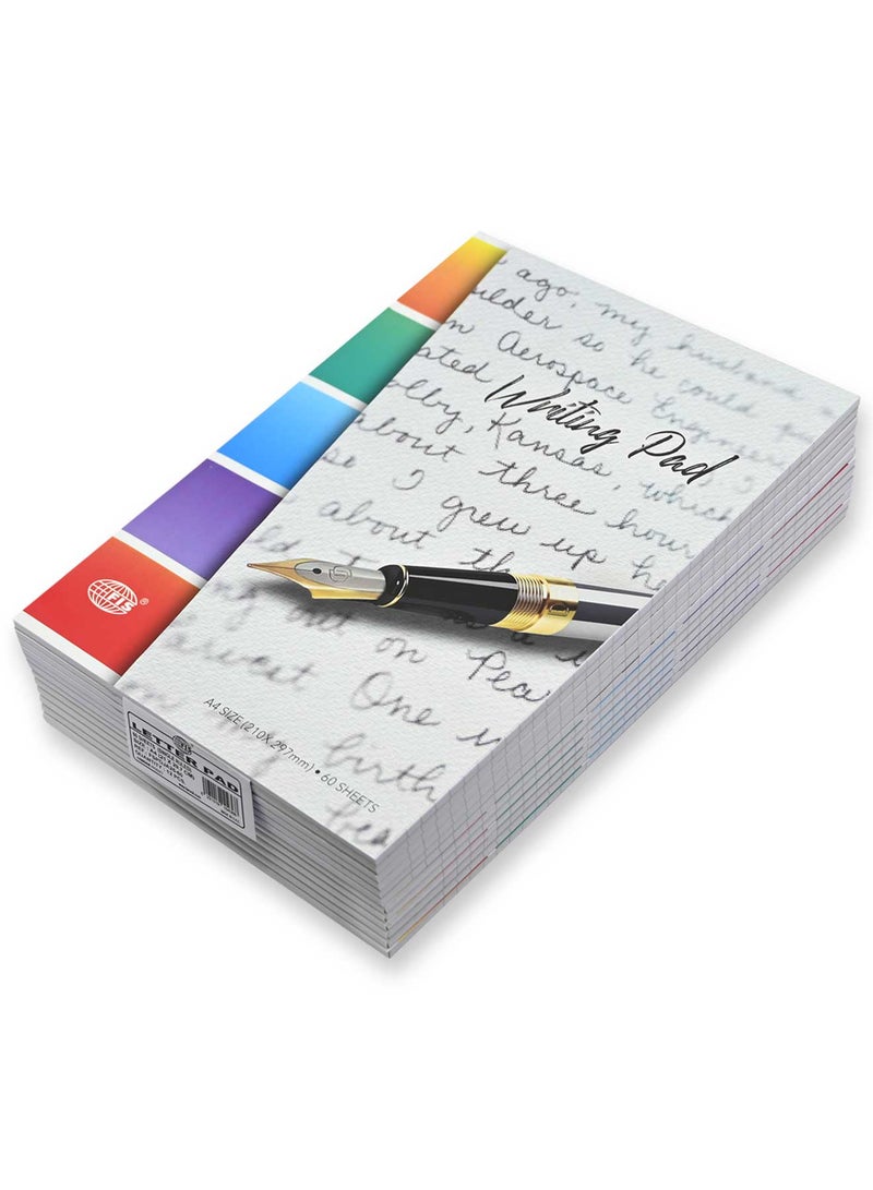 FIS Pack of 12  Writing Pad A4, 60 Sheets, Single Line -FSPDJA25-60 - Image 4