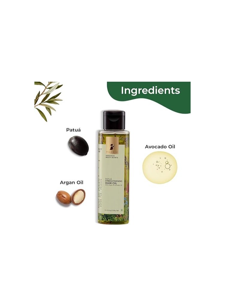 PILGRIM Strengthening Hair Oil With Argan And Avocado Oil For Strong And Silky Hair Lightweight Oil That Nourishes And Protects For Women And Men 115 Ml  - Image 4