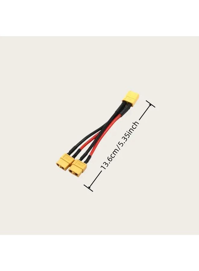 كابل نقل البطارية المتوازي عالي الحرارة 14AWG XT60 1 ذكر إلى 1 أنثى 2 قطعة - Image 3