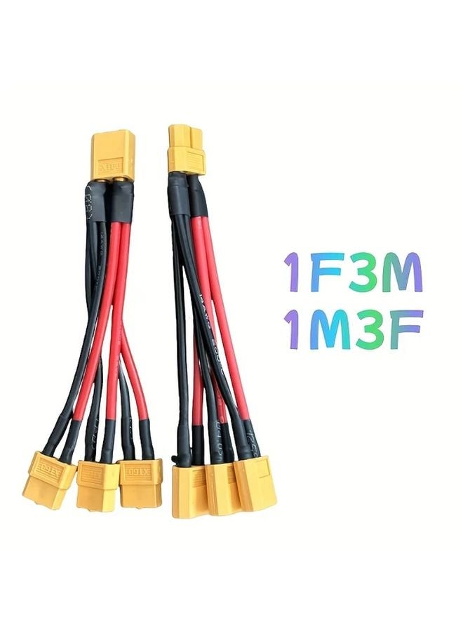 كابل نقل البطارية المتوازي عالي الحرارة 14AWG XT60 1 ذكر إلى 1 أنثى 2 قطعة - Image 5