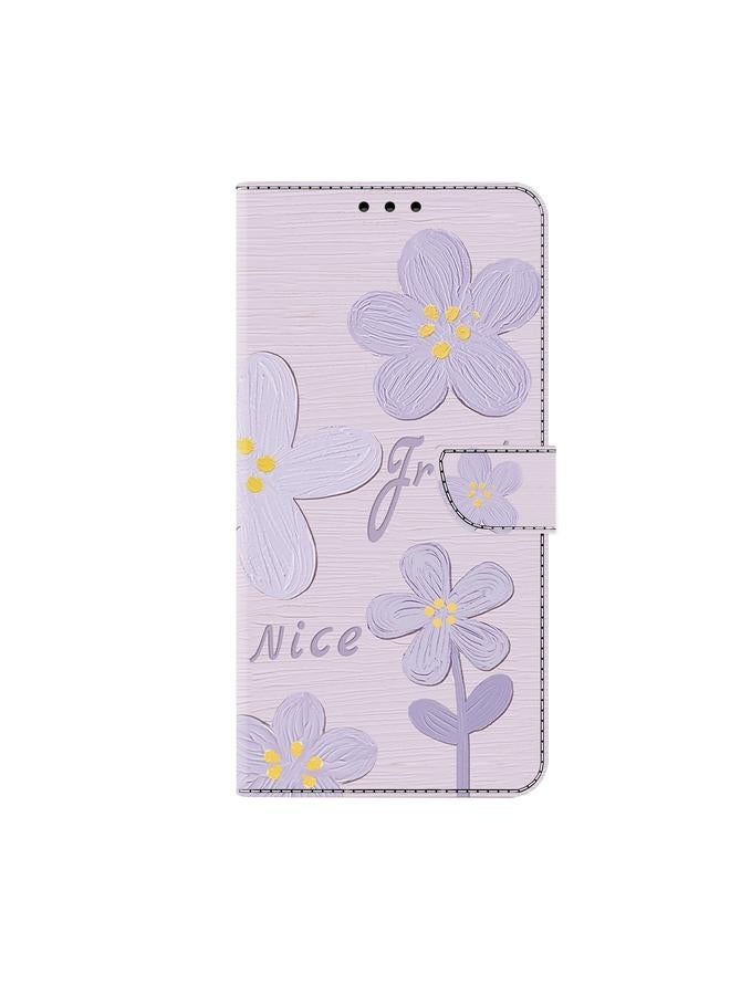 S-TOP Case For Samsung Galaxy S24 5G Fresh Painted Leather Phone Case - Image 2