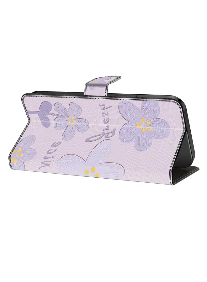 S-TOP Case For Samsung Galaxy S24 5G Fresh Painted Leather Phone Case - Image 4