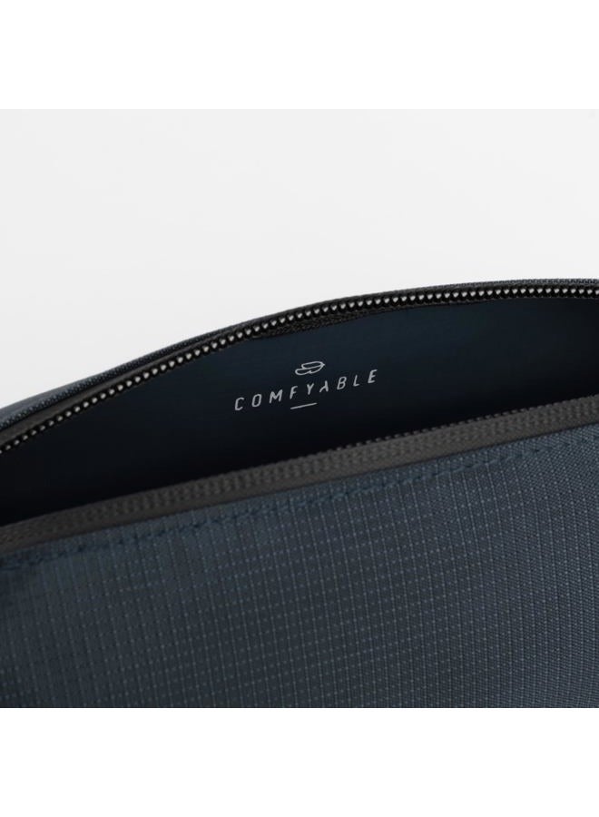 Comfyable Small Toiletry Bag for Men, Slim Mini Toothbrush Bag, Dopp Kit Bag, Blue, Small, Soft - Image 3