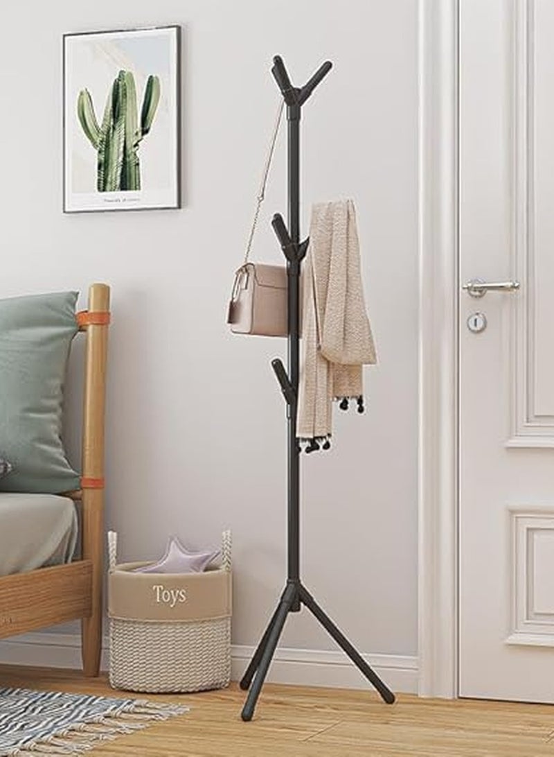 Kimaya Modern Vertical Coat Hanger Rack with 9 Hooks & Three Height Options, Suitable for Hanging Clothes, Hats, And Bags, Ideal for Living Rooms, Bedrooms, And Home Offices 170cm  - Image 1