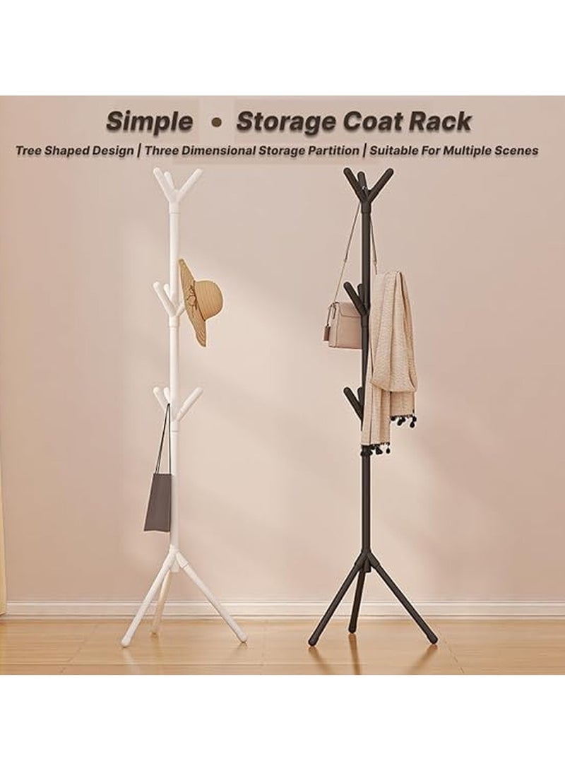 Kimaya Modern Vertical Coat Hanger Rack with 9 Hooks & Three Height Options, Suitable for Hanging Clothes, Hats, And Bags, Ideal for Living Rooms, Bedrooms, And Home Offices 170cm  - Image 2
