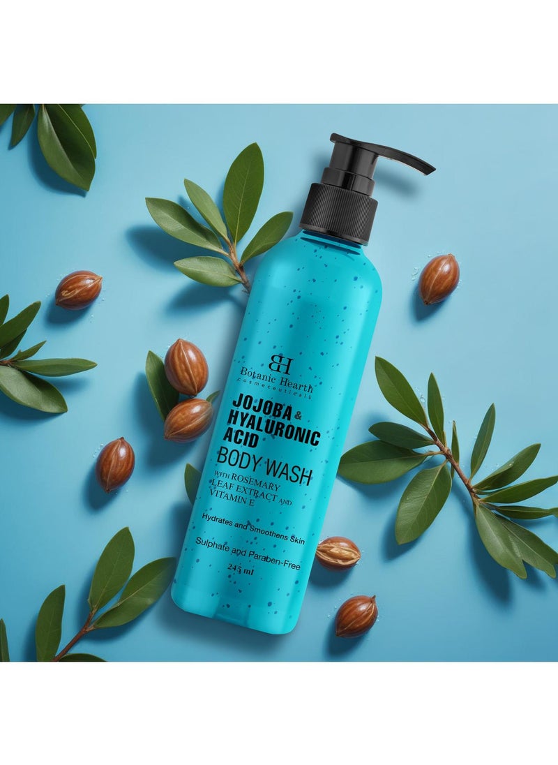Botanic Hearth - Botanic Hearth Jojoba & Hyaluronic Acid Body Wash with Sea Butter & Sweet Almond Oil | Moisturizing Body Wash Shower Gel for Softer, Smoother Skin | Sulfate & Paraben Free | for Women & Men | 245ml - Image 1