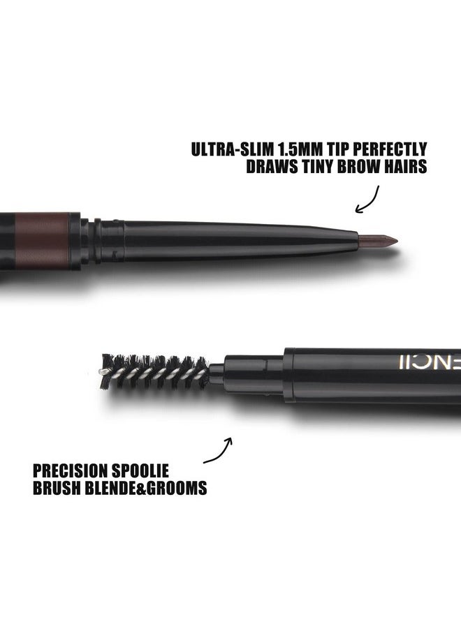 Anglicolor Eyebrow Pencil,Ultrafine Tip,Eyebrow Pencil Waterproof And Long-Lasting,Eyebrow Pen Dual-Sided,Shapes, Defines,With Eyebrow Brush(2Pc102)  - Image 3