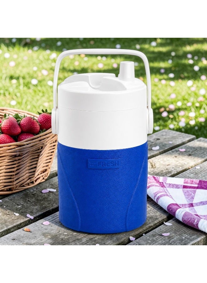 Fresh 3 Liter Plastic Water Cooler | 25 mm Thick Insulated Plastic Ice and Cold Drink Water Bottle | Beverage Container for Trips, Camping, Picnics, Work - Image 1