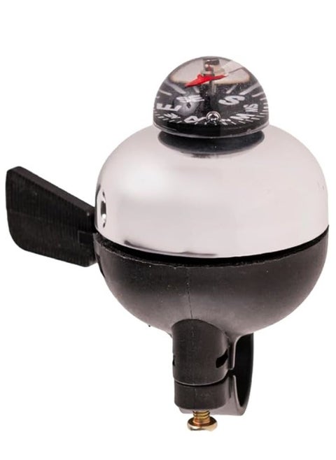 EL1057 Classic Bicycle Bell for Ring | Material : Aluminium Alloy | This Bell with Loud Sound can be Used for Road Mountain Bike Handlebars | This Bell has Compass for Direction
