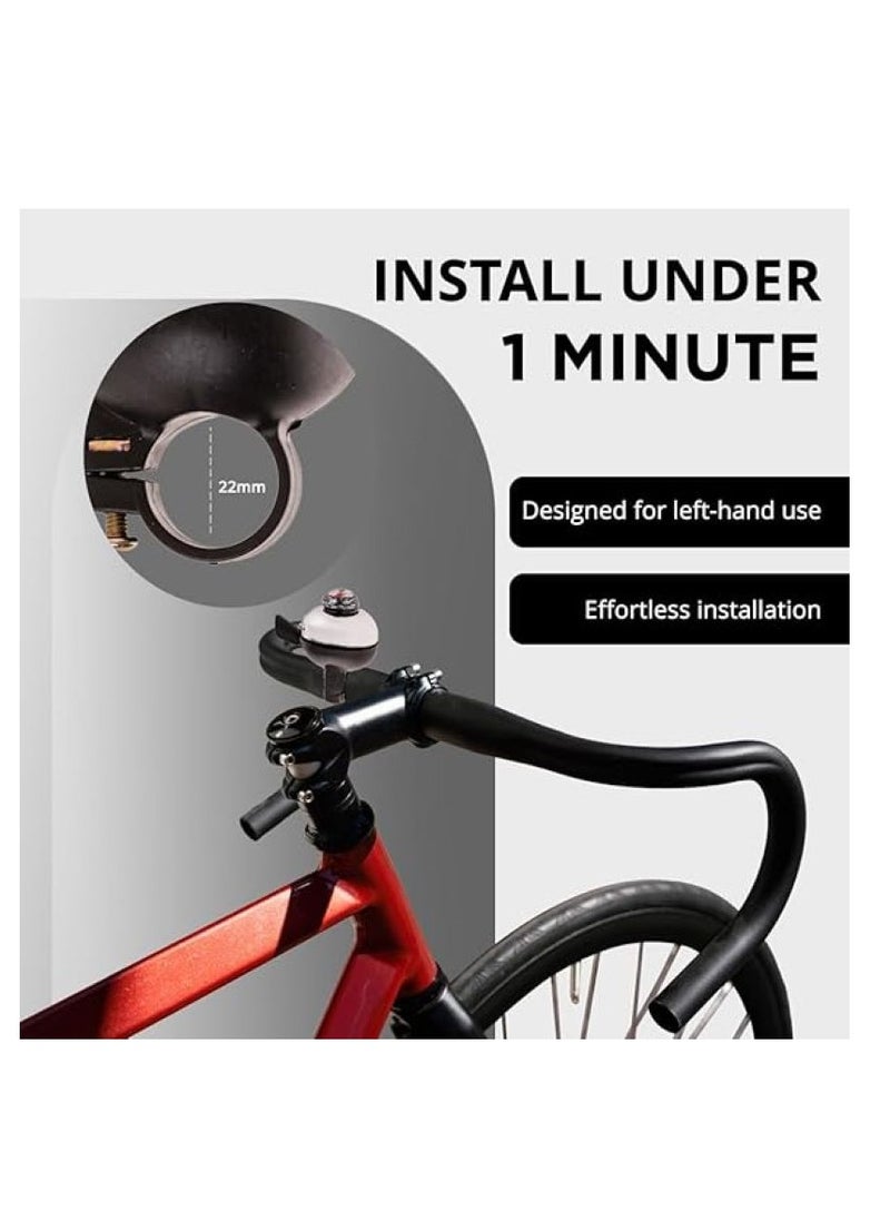 ENDLESS  EL1057 Classic Bicycle Bell for Ring | Material : Aluminium Alloy | This Bell with Loud Sound can be Used for Road Mountain Bike Handlebars | This Bell has Compass for Direction  - Image 3