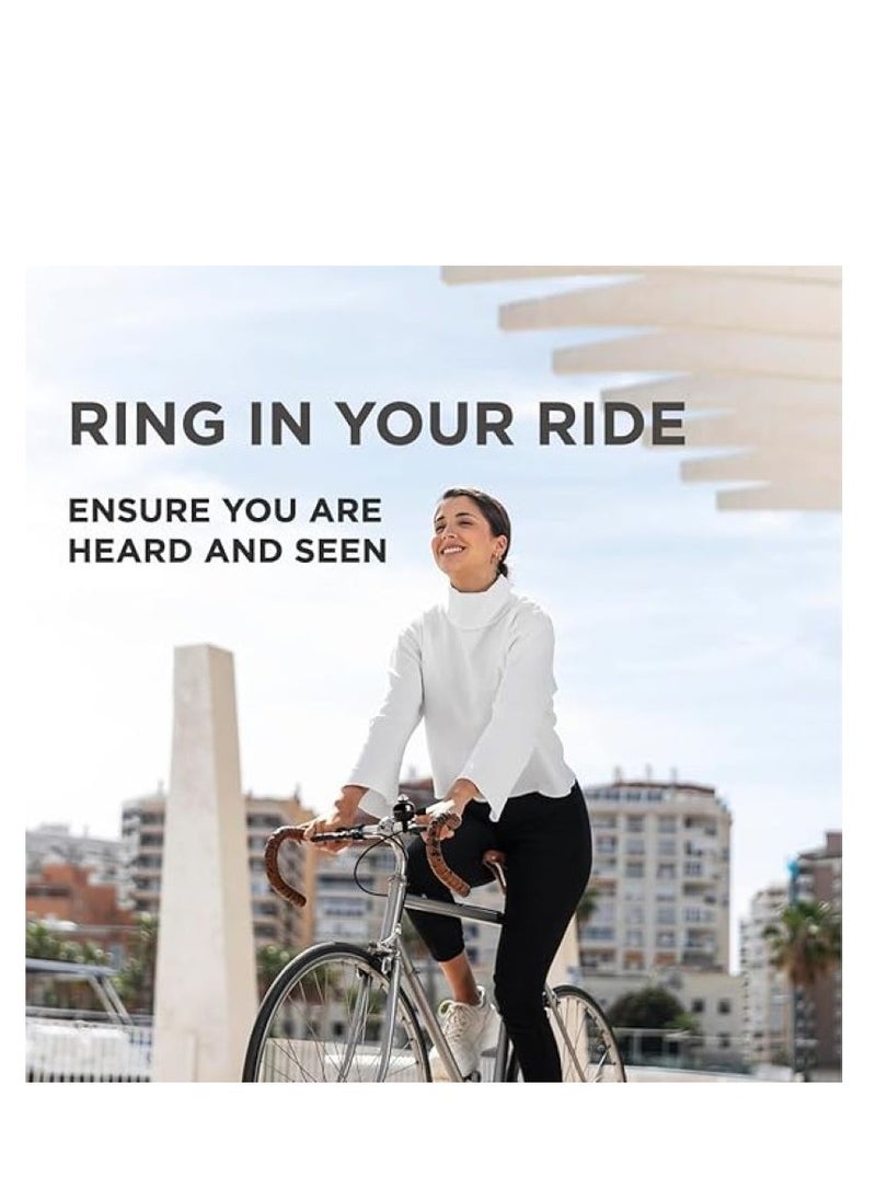 EL1057 Classic Bicycle Bell for Ring | Material : Aluminium Alloy | This Bell with Loud Sound can be Used for Road Mountain Bike Handlebars | This Bell has Compass for Direction