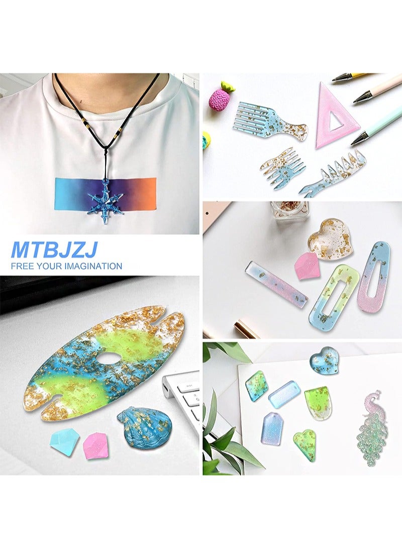 ايكانبو مجموعة راتنجات الإيبوكسي 200 مل، كريستال شفاف، لوازم الراتنج للمبتدئين في الصب والربط والتشكيل وصناعة المجوهرات - Image 5