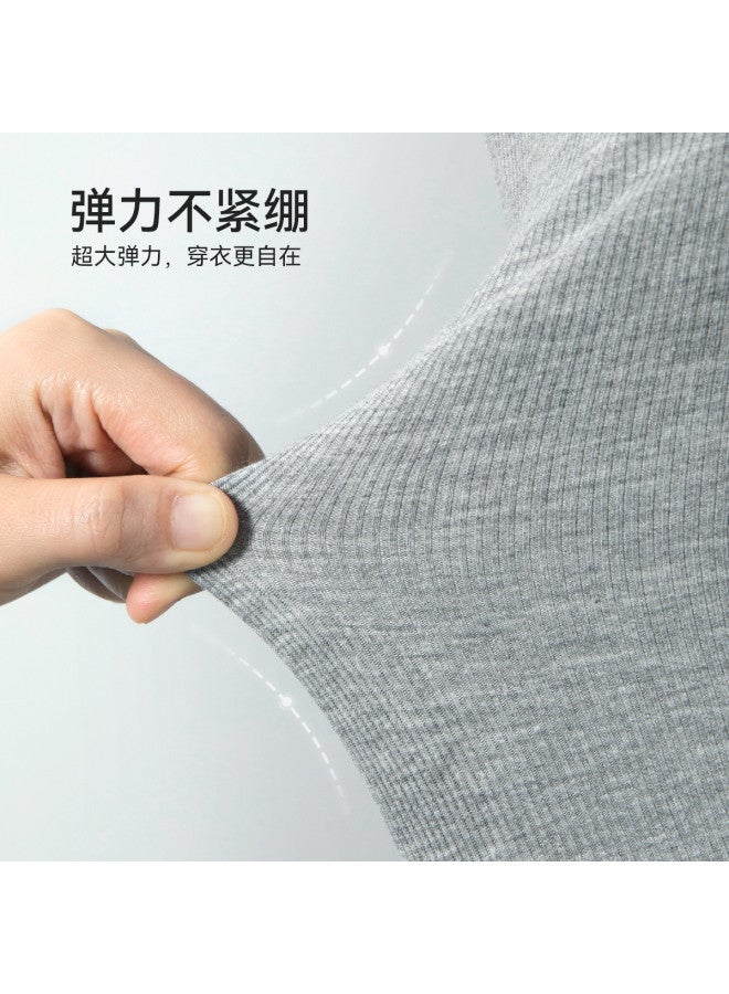 MIIOW Short Ribbed Short-Sleeve T-Shirt With Built-In Bra, Versatile Casual Sports Basic Top - Image 5