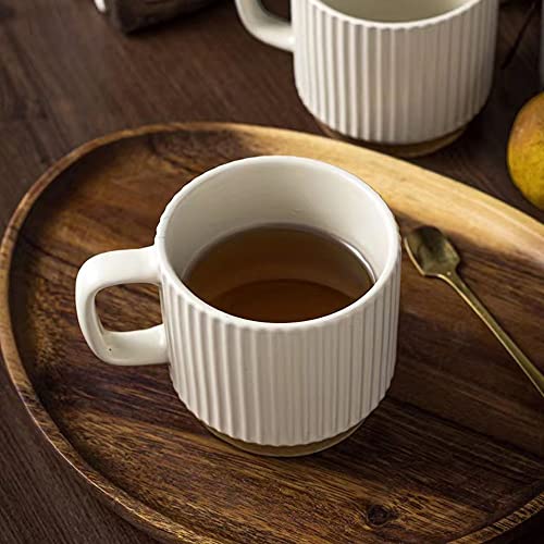 cawein Ceramic Mug 2Pcs, Ceramic Coffee Cups,milk cup, Ceramic mugs for home and office,Microwave safe milk coffee cup - Image 5