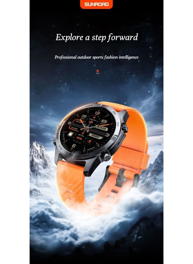 SUNROAD G7 Beidou GPS call and location data import heart rate monitoring voice intelligent outdoor watch - Image 2