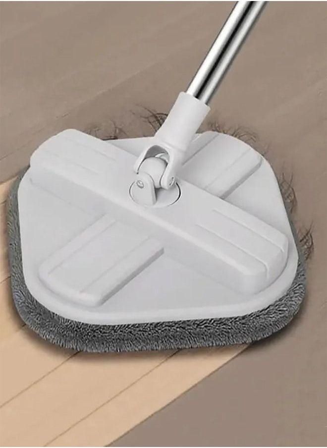 Cady One Bucket and Mop Set for Cleaning Wet and Dry Floors with Built in Brush for Easy Self Cleaning Grey/White 29.5×29.5×19cm  - Image 2