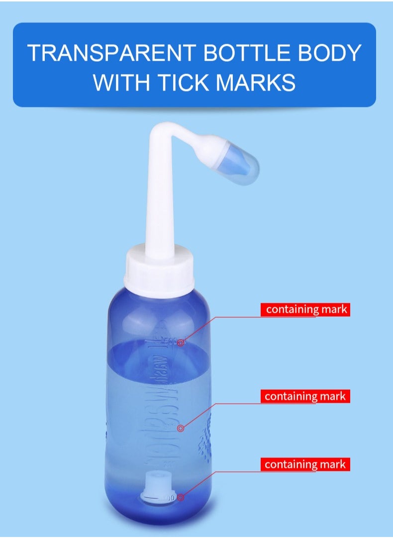 RedMapleTEK - 40 Packs of Nasal Wash Salts Nasal Rinse Bottle Automatic Valve - Image 1
