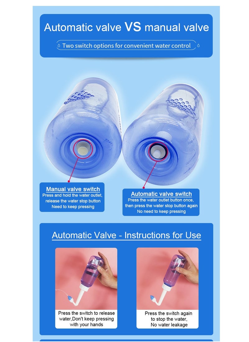RedMapleTEK - 40 Packs of Nasal Wash Salts Nasal Rinse Bottle Automatic Valve - Image 1