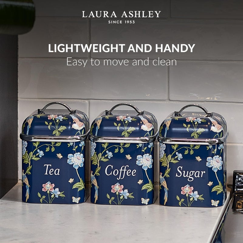 Laura Ashley VQ 3pc Canister Set - Elveden Navy - Image 5
