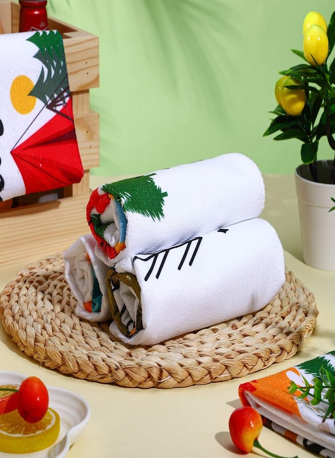 Kingdder 6 Pcs Camper Dish Kitchen Towels Funny Sayings Happy Camping Hand Towels 16 x 24 Inches Housewarming Farmhouse Gift Camping Accessories for RV Campers - Image 3