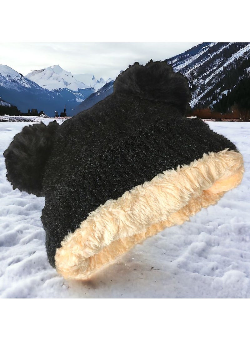 Ice Cap is a unisex wool winter hat lined with fur for cold nights in winter, with excellent material and a masterpiece fur lining.  - Image 4