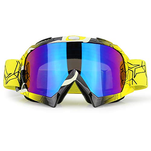 JAMIEWIN Motocross Goggles ATV Dirt Bike Motorcycle UTV MX OTG Offroad Riding Anti UV Dustproof Anti Fog Racing Skiing Goggles for Men Women Youth Kids - Image 1