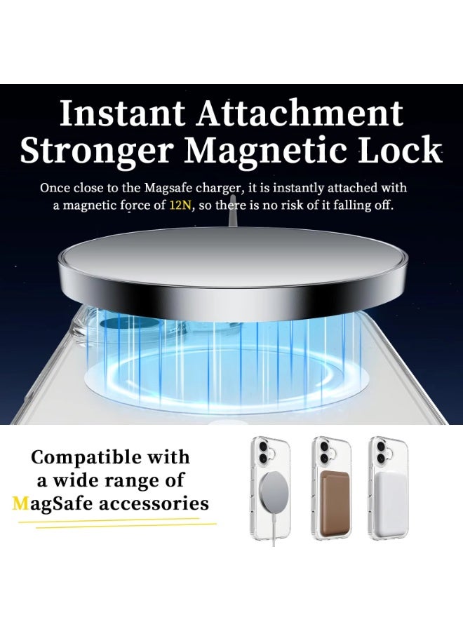 Clear Magnetic Case for iPhone 17 Series - Anti-Yellow Shockproof Transparent Cover with MagSafe - For iPhone 17 / 17 Pro / 17 Pro Max / 17 Air - Image 3