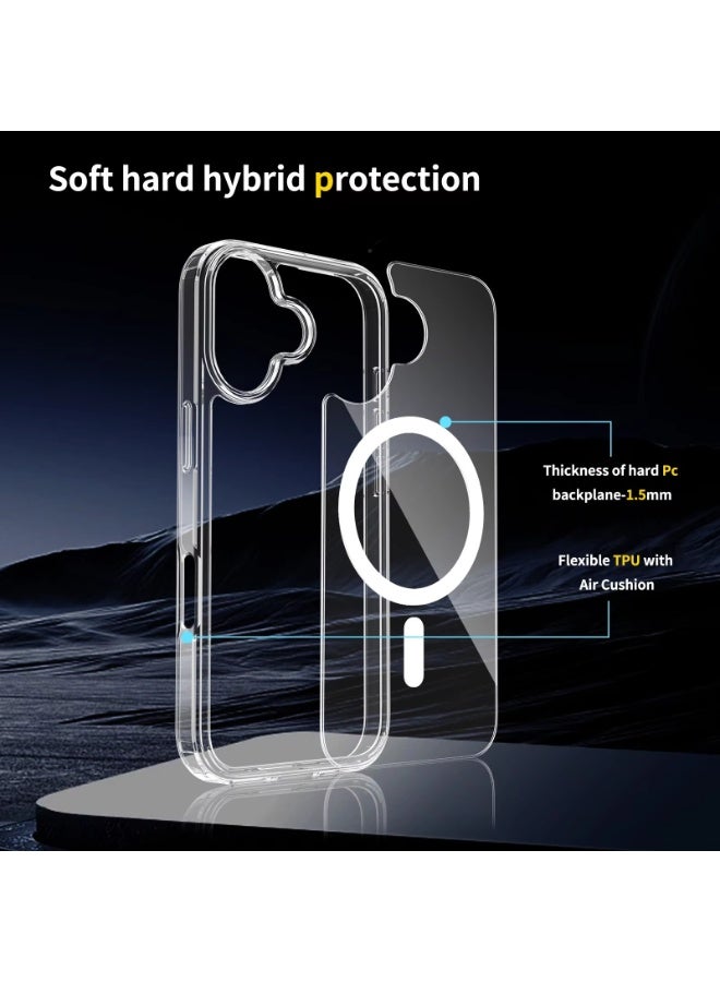 Clear Magnetic Case for iPhone 17 Series - Anti-Yellow Shockproof Transparent Cover with MagSafe - For iPhone 17 / 17 Pro / 17 Pro Max / 17 Air - Image 5