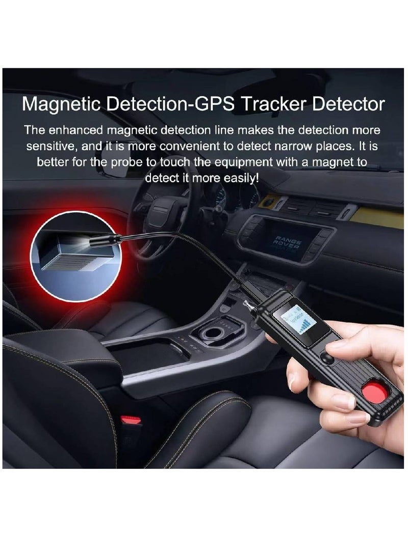 Arabest New Design Hidden Camera Detectors, Aunty Hidden Detection Devices, Car GPS Tracker Detector, Wireless Signal Anti-Sneak Anti-Monitoring Scan Tracker Detector IR Camera Detector Black  - Image 2