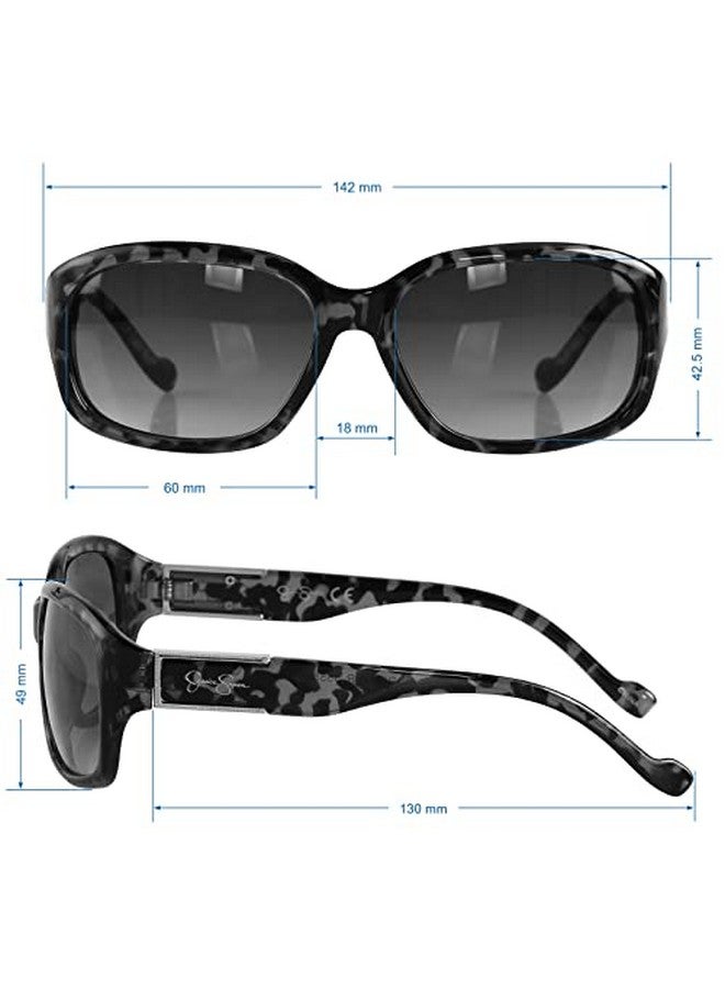 Jessica Simpson Women'S J5555 Retro Wrap Rectangular Sunglasses With Uv400 Protection Glamorous Lighweight Sunglasses For Women 60Mm - Image 5