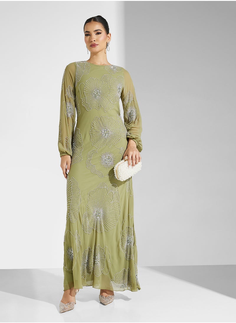 Amelia Rose - Embellished Maxi Dress - Image 1