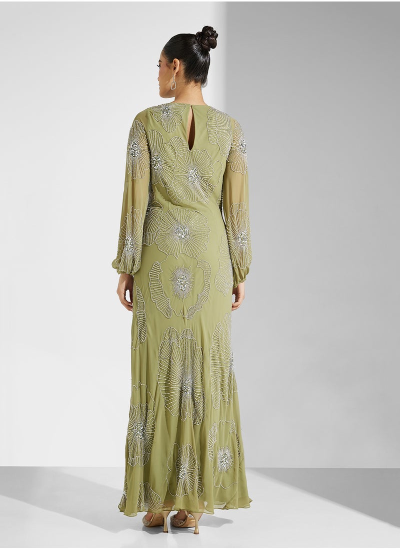 Amelia Rose - Embellished Maxi Dress - Image 1