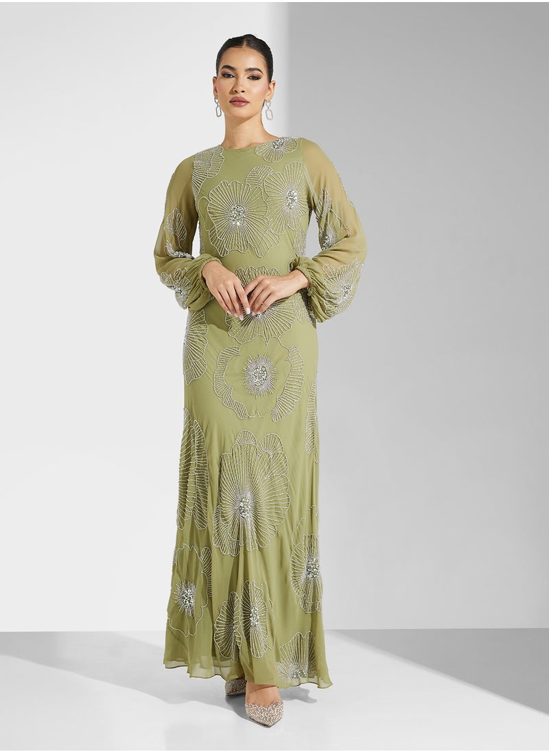 Amelia Rose - Embellished Maxi Dress - Image 1