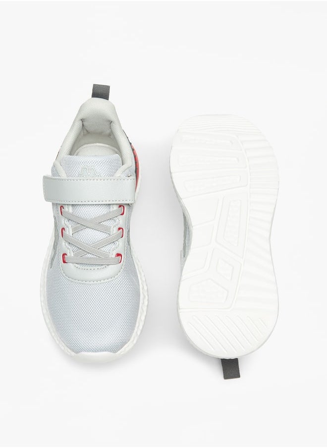 Kappa Boys' Colourblock Walking Shoes with Hook and Loop Closure  - Image 4