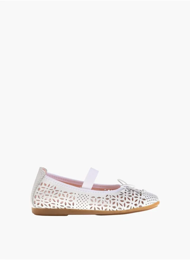 Pablosky Girls Textured Slip-On Ballerinas Ramadan Collection