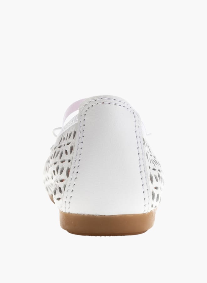 Pablosky Girls Textured Slip-On Ballerinas  - Image 3