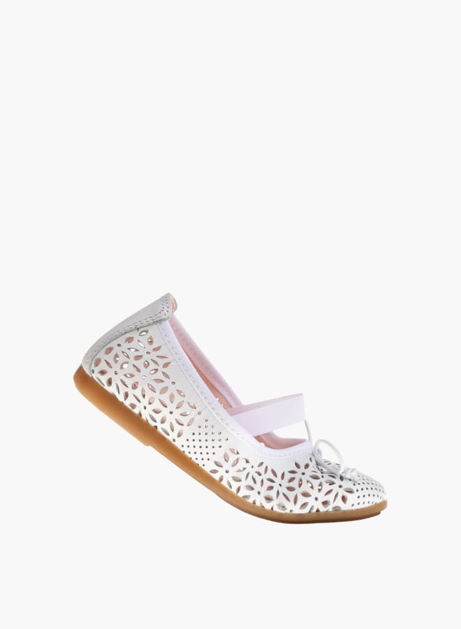 Pablosky Girls Textured Slip-On Ballerinas  - Image 5