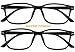 Success Eyewear Computer Glasses 2 Pairs Anti Glare Anti Reflection Classic Reading Glasses Quality Comfort Glasses for Men and Women 75 Set of 2 Shiny Black 275 - Image 4